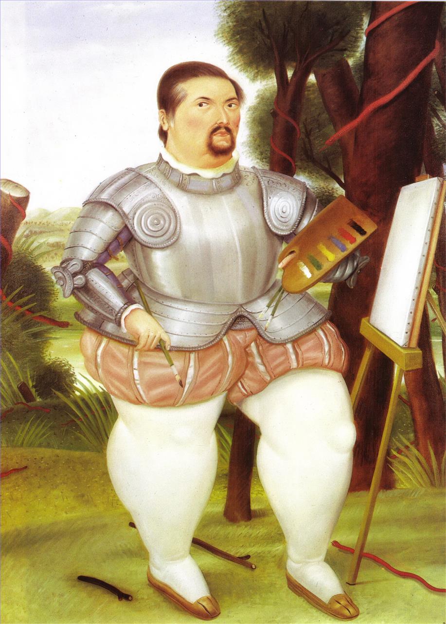 Autorretrato como el conquistador español Fernando Botero Pintura al óleo